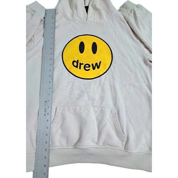 Drew House Mascot Smiley Hoodie Sweatshirt Pullover Large Beige Tan Cream - Picture 10 of 11